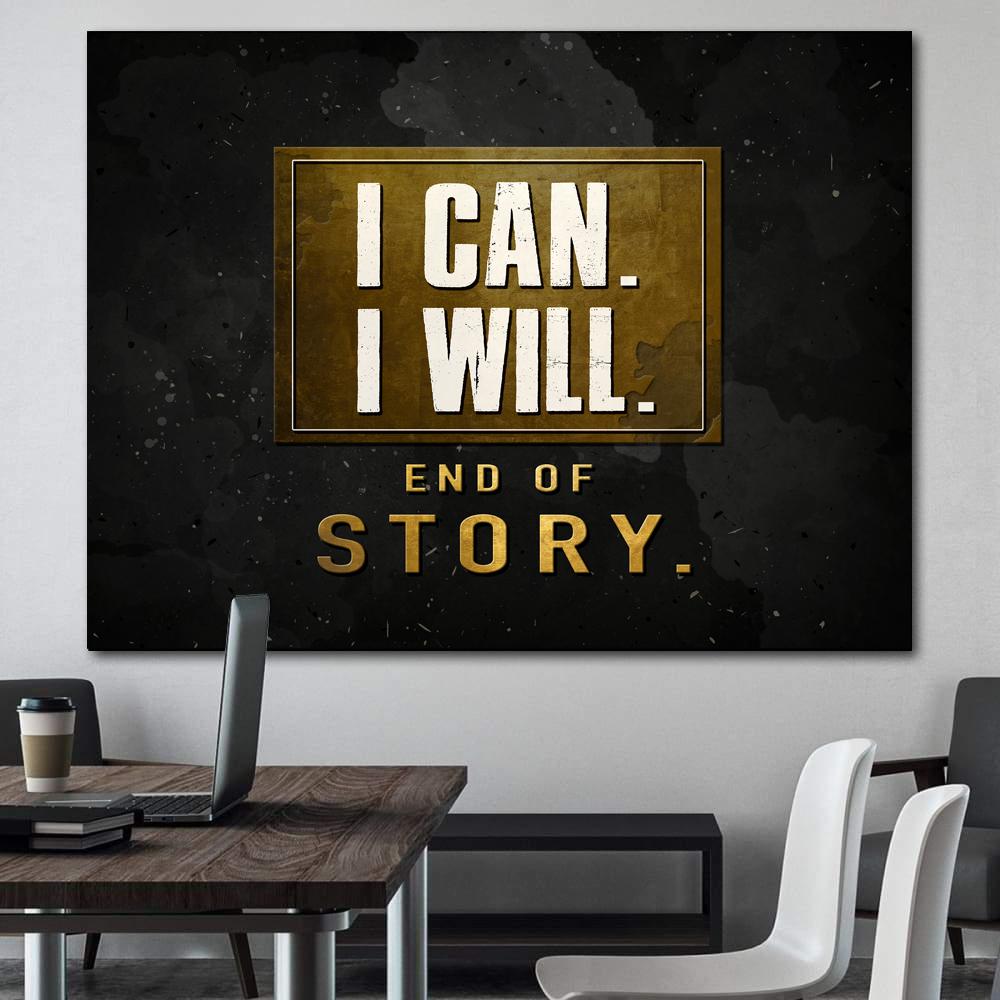 leinwand erfolg I can I will Young Hustle