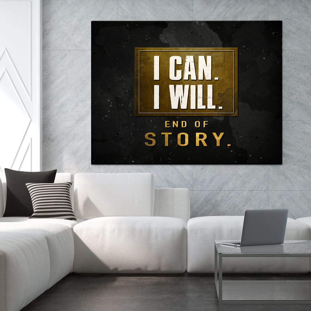 Young Hustle I can I will Motivationsbild erfolg