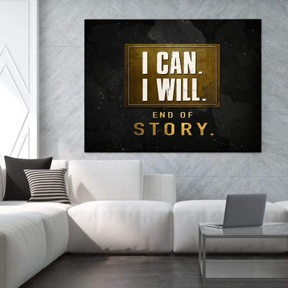 Young Hustle I can I will Motivationsbild erfolg