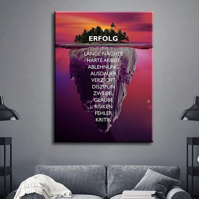 Leinwand erfolg Insel des Erfolges