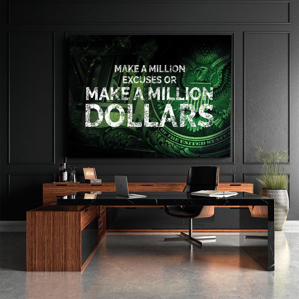 Leinwand Erfolg Million Dollar Young Hustle