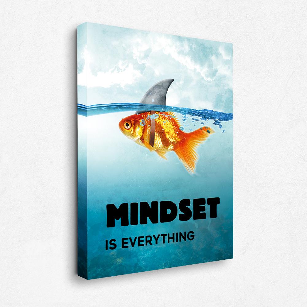 Motivations Leinwand Young Hustle Mindset 