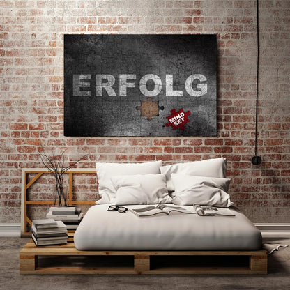 Mindset Wandbild Motivation Young Hustle