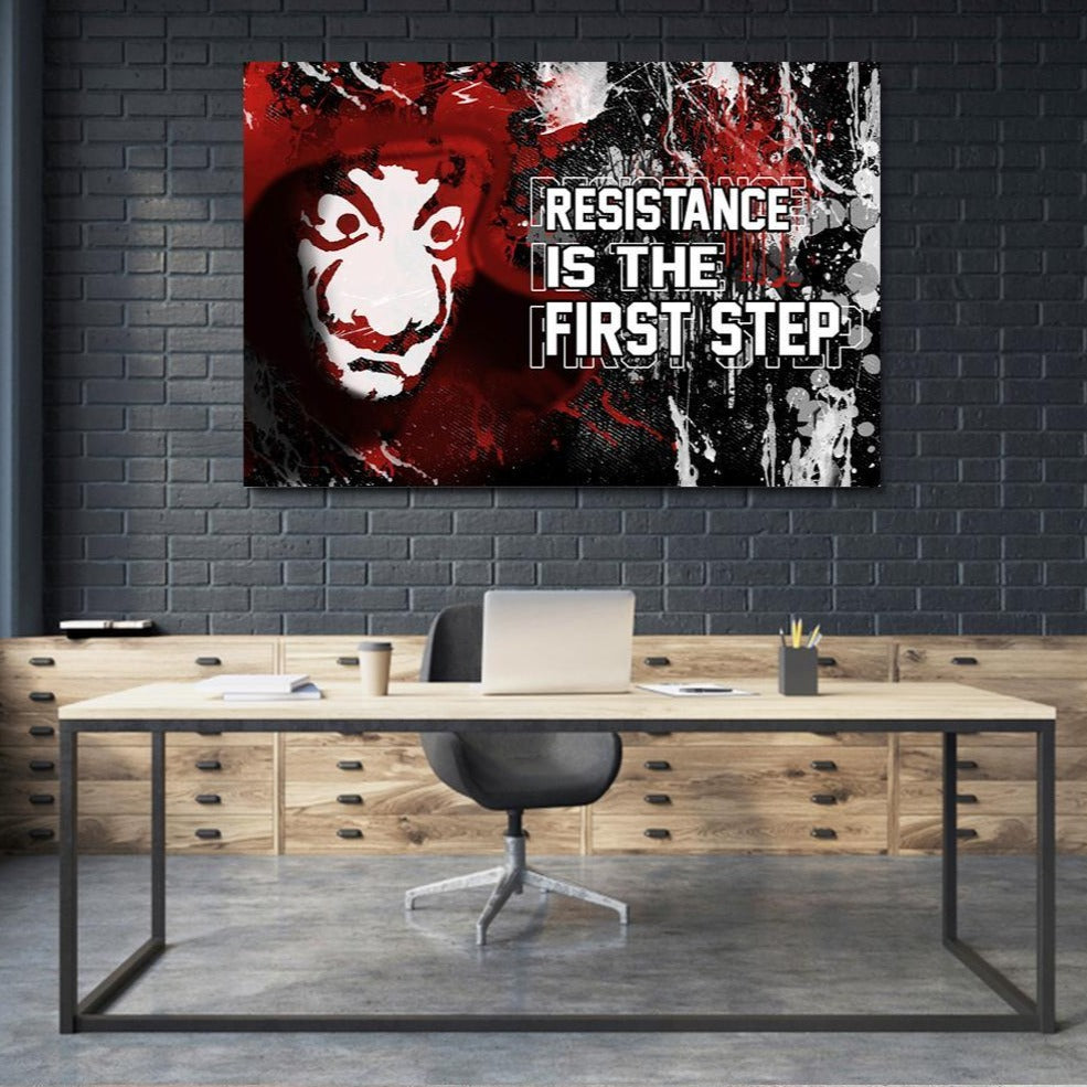Motivationsbild Resistance Wandbild 