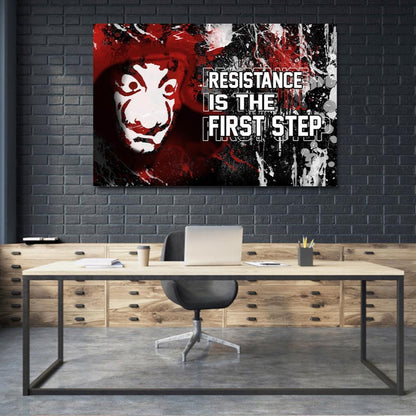 Motivationsbild Resistance Wandbild 