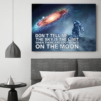 Morgen motivation Man on the moon Bild Young Hustle