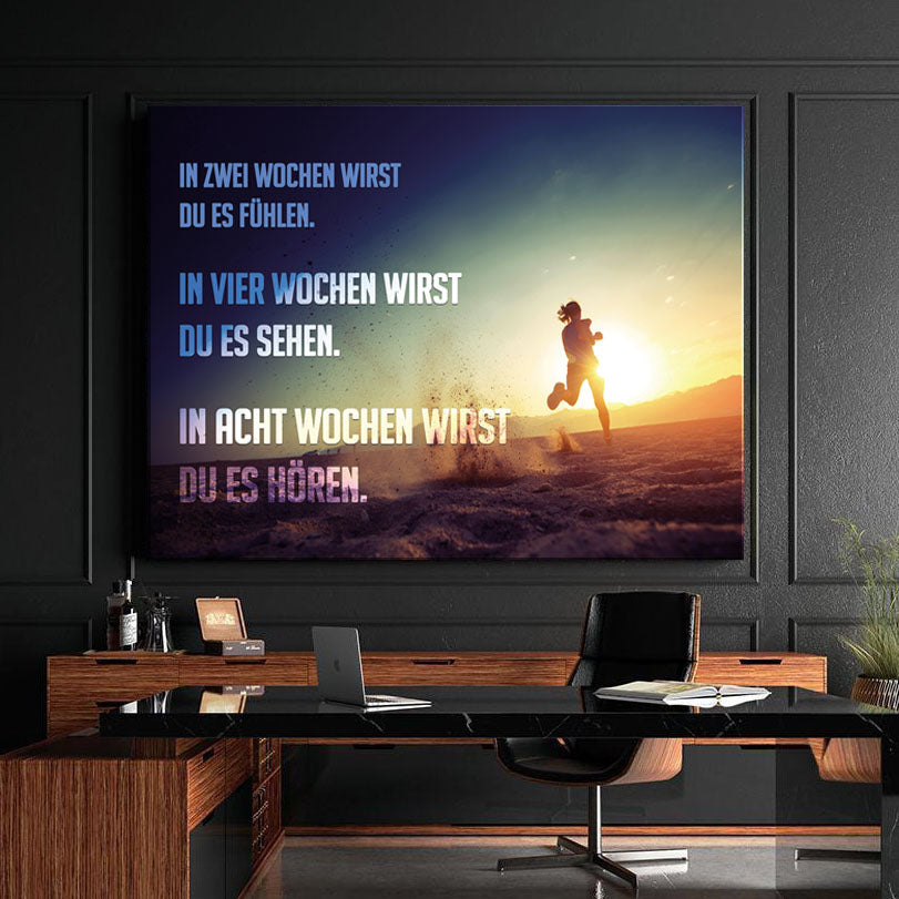 Motivationsbild Sport und Fitness erfolgreich abnehmen Young Hustle