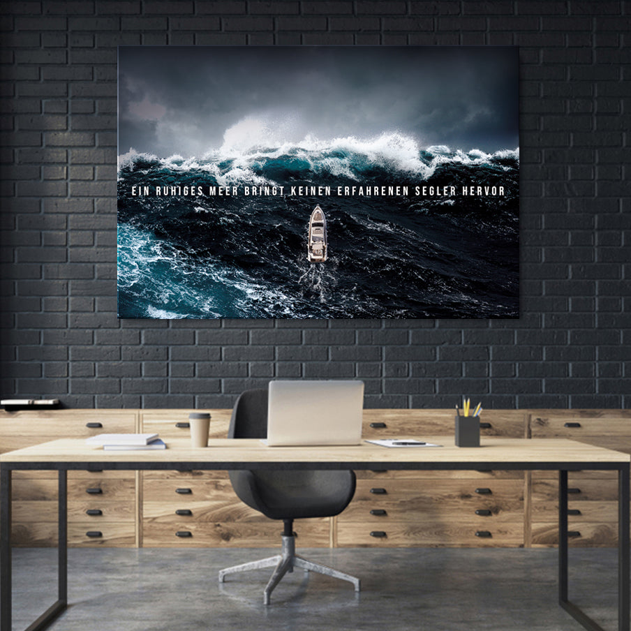 Wandbild Arbeitsplatz Young Hustle