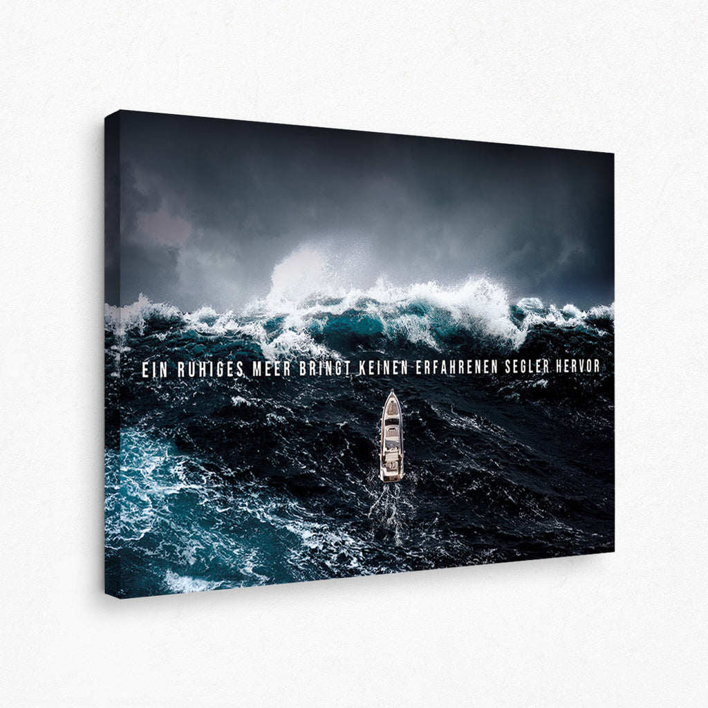 Motivations Leinwand Young Hustle Der Sturm