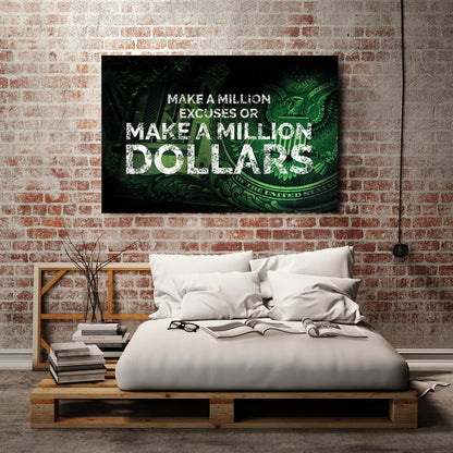 Motivations Leinwandbild Young Hustle Bürobilder