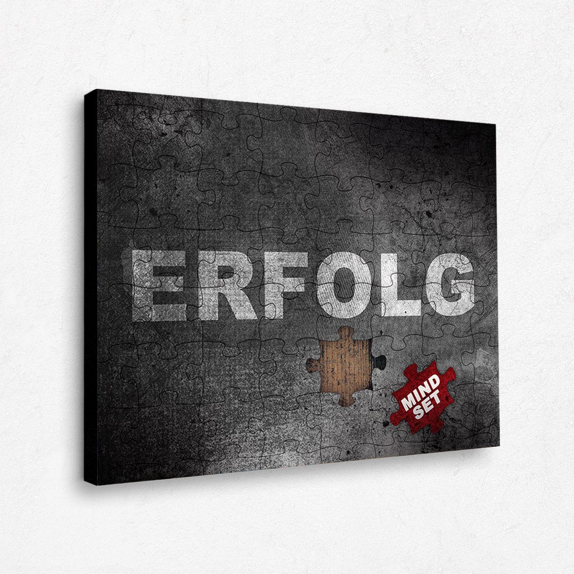 Erfolg Puzzle Young Hustle Motivation Leinwandbild