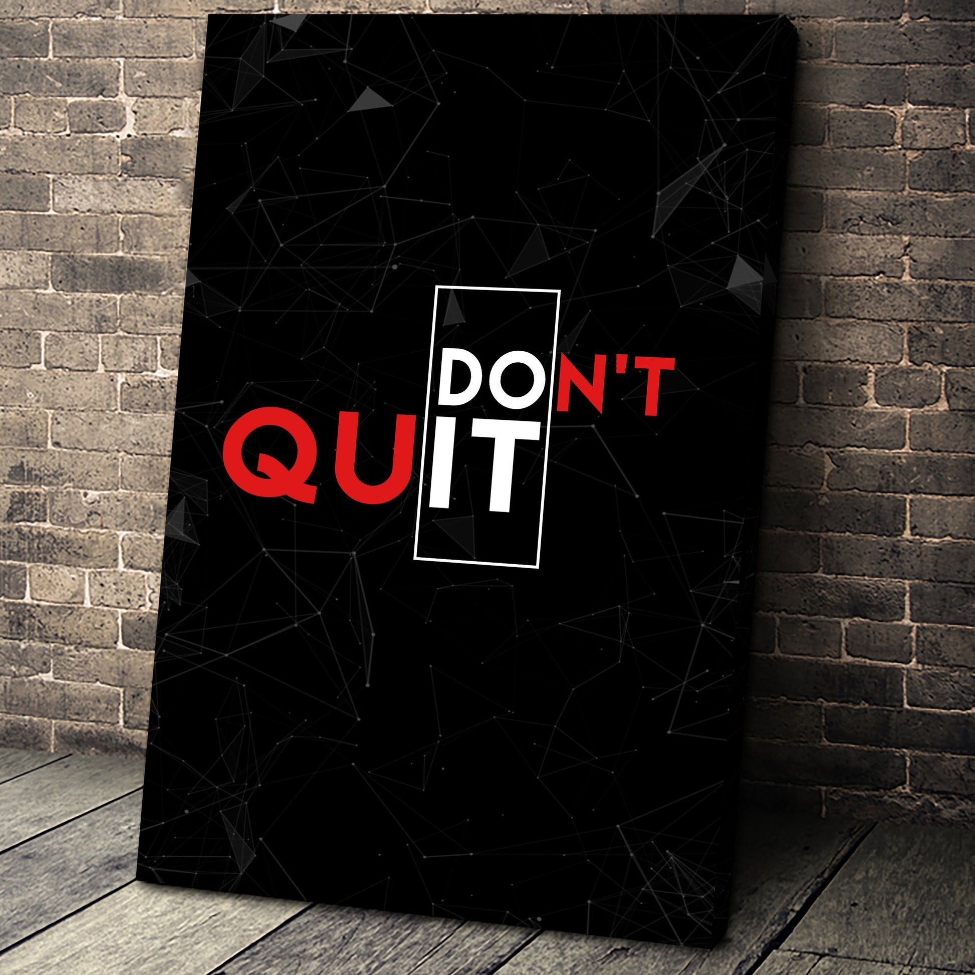 Morgenmotivation Do it Don't quit Wandbild Young Hustle
