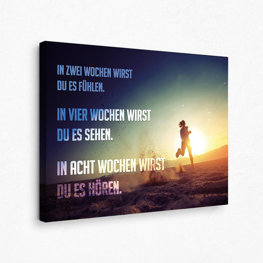 Motivation-Leinwandbild- Transformation - Erfolg Bild- Young Hustle